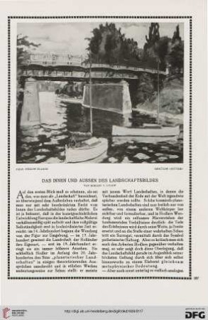 Das Innen und Außen des Landschaftsbildes