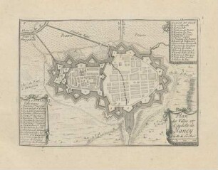Plan des Villes et Citadelle de Nancy