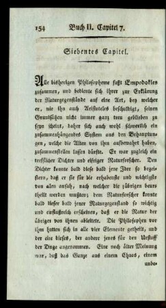 Siebentes Capitel. [Empedokles]
