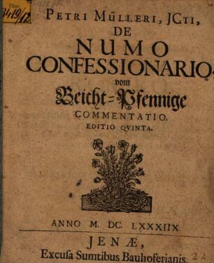 De numo confessionario ... commentatio