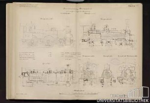 Personenzug-Locomotive mit aussen liegender Steuerung.