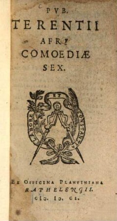 Pvb. Terentii Afri Comoediae Sex