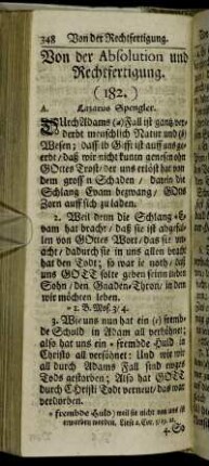 Von der Absolution und Rechtfertigung.