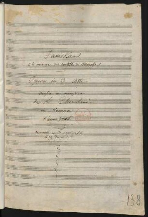 Faniska; V (9), Coro, Coro maschile, orch