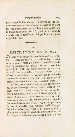 16. Description De Marly.