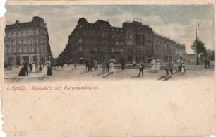 Leipzig: Rossplatz mit Kurprinzstrasse