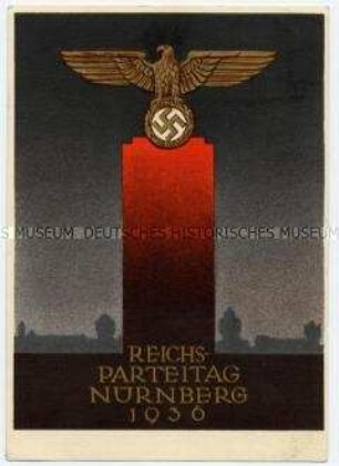 Postkarte zum Reichsparteitag 1936