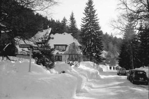 Hinterzarten: Straße im Schnee