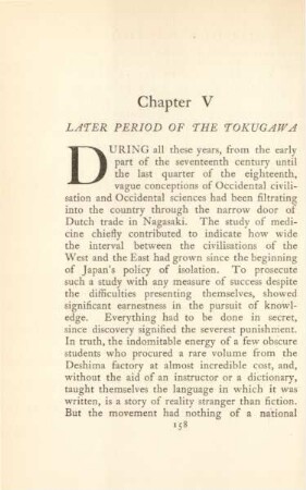 Chapter V. Later period of the Tokugawa