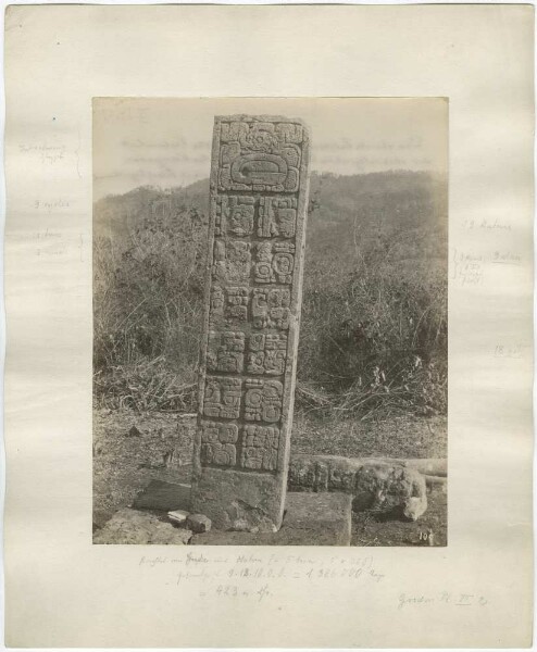 Stele 6, Rückseite.