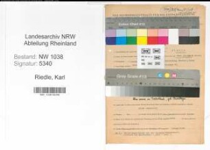 Entnazifizierung Karl Riedle , geb. 02.12.1905 (Finanzbeamter)