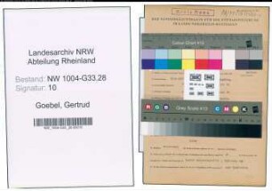 Entnazifizierung Gertrud Goebel , geb. 19.06.1898 (Lehrerin)