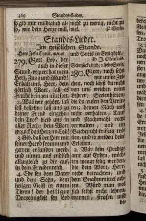 Standes-Lieder. - Reise-Lieder.