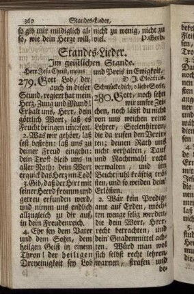 Standes-Lieder. - Reise-Lieder.