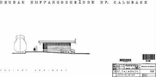 Calmbach: Neubau EG - Ansicht Süd-West Empfangsgeb.