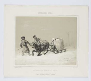 Traineau de porteur d'eau, Blatt 15 der Folge "Attelages Russes"