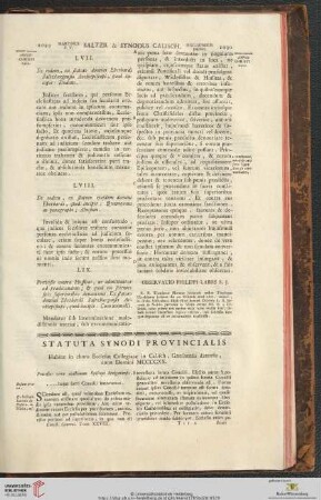 Statuta synodi provincialis