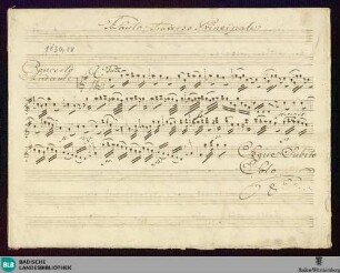 Concertos - Mus. Hs. 1130,18 : fl, vl (2), vla, b; G; GroF 57