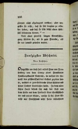 Funfzigster Abschnitt. Neue Aussichten