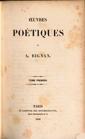 Oeuvres poétiques, 2