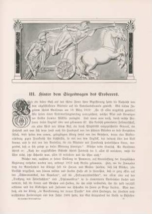 III. Hinter dem Siegeswagen des Eroberers