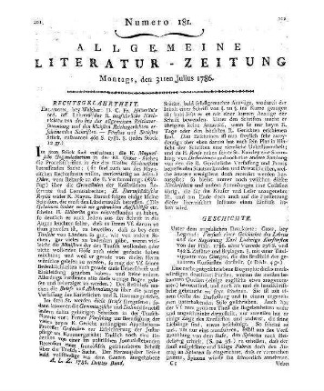 Schlotterbeck, J. F.: Fabeln und Lieder der Liebe. Schwäbisch Gmünd: Weber 1786