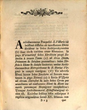 Commentatio Tertia De Archidiaconatu Ecclesiae Collegiatae S. Victoris Extra Muros Mogunt. E Documentis Originalibus Et Authenticis Eruta