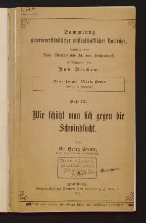 Wie schützt man sich gegen die Schwindsucht