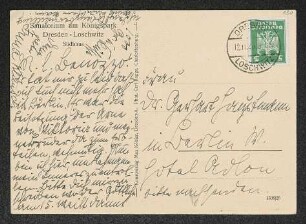 Brief von Irma Klimsch an Margarete Hauptmann