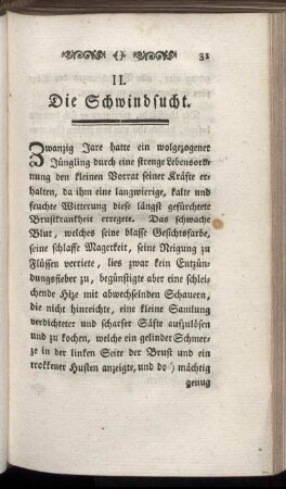 II. Die Schwindsucht.