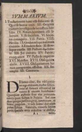 [Jo. Ludovici Praschii. De Bono Cive]