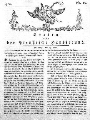 Nr. 13., 13. Mai 1806