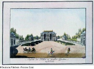 Ansicht des Palais im großen Garten bey Dresden