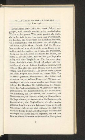 Wolfgang Amadeus Mozart 1756-1956