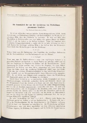 Die Genauigkeit der aus der Anvisierung von Pilotballonen gewonnenen Resultate