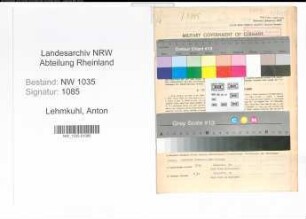 Entnazifizierung Anton Lehmkuhl , geb. 15.09.1890 (Steiger)