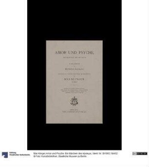 Amor und Psyche. Ein Märchen des Apulejus
