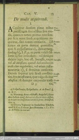 Cap. V. De modis acquirendi