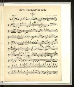 Zwei Concert-Etuden für Violine. 2.