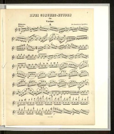 Zwei Concert-Etuden für Violine. 2.