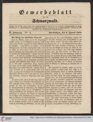 Nro. 1 (2. Januar)