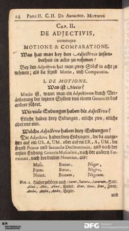 Cap. II. De Adjectivis