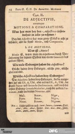 Cap. II. De Adjectivis