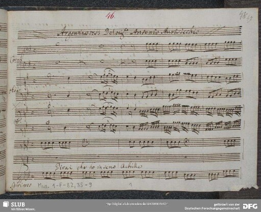 Andromaca. Excerpts - Mus.1-F-82,35-9 : S, orch, b