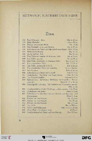 Mittwoch, nachmittags 3 Uhr (Nr. 432-567)