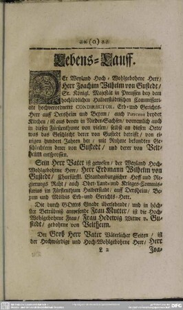 Lebens-Lauff