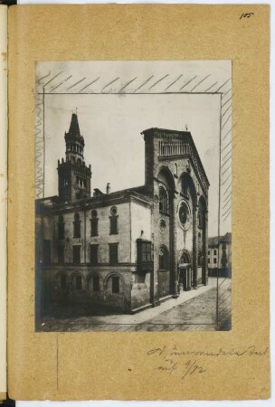 Dom Santa Maria Assunta und Santa Giustina, Piacenza: Ansicht (aus: Skizzen- und Fotoalbum 4)