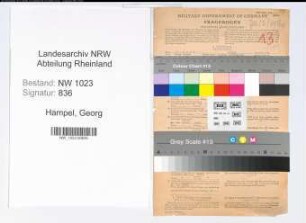 Entnazifizierung Georg Hampel , geb. 30.10.1904 (Verw.Beamter)