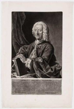 Bildnis Telemann, Georg Philipp (1681-1767), Komponist, Musiker