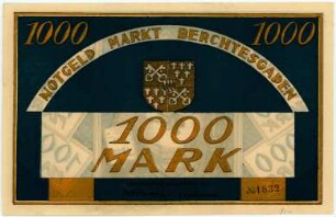 Geldschein / Notgeld, 1.000 Mark, 24.11.1922